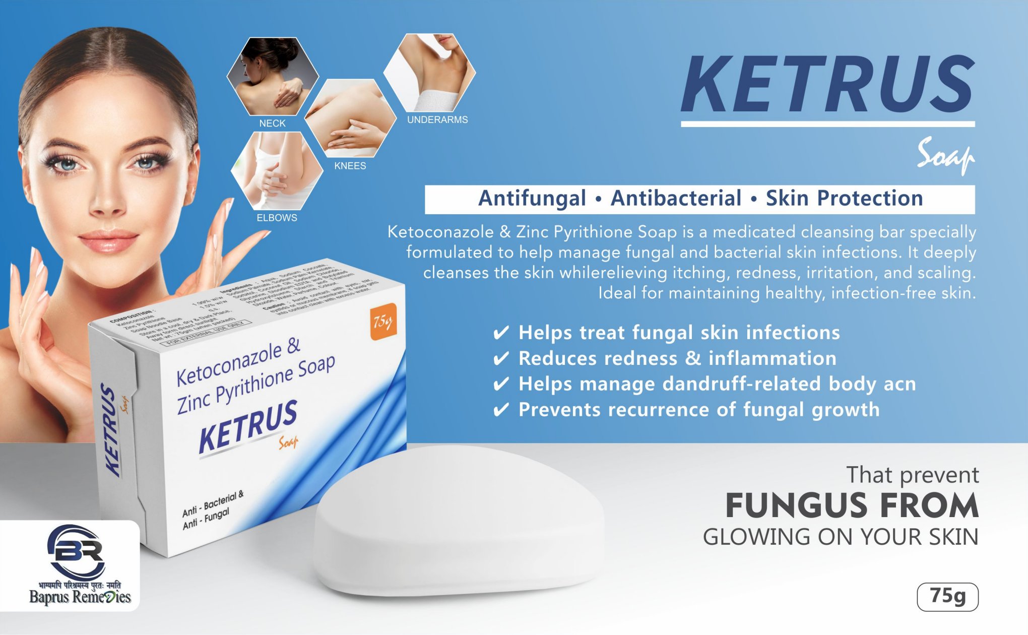 KETRUS Medicated Soap 75g